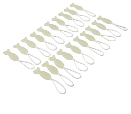 Lot de 20 tirettes de fermeture éclair lumineuses pour sacs, tentes et équipements d'extérieur