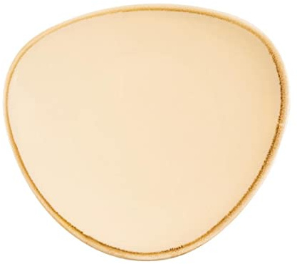 Olympia Kiln Triangular Plate Bark 165mm 65 Rimmed Kitchen Serving 6pc