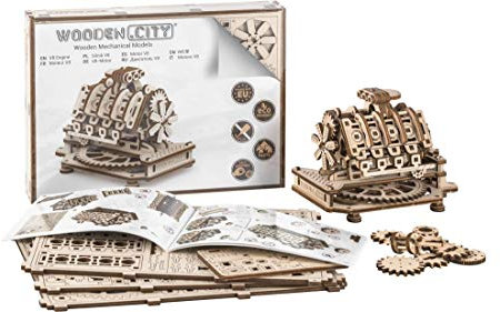 WOODEN.CITY 3D-Holzfunktionsbausätze V8 ENGINE 3D-Puzzle Zusammenbau ohne Klebstoff