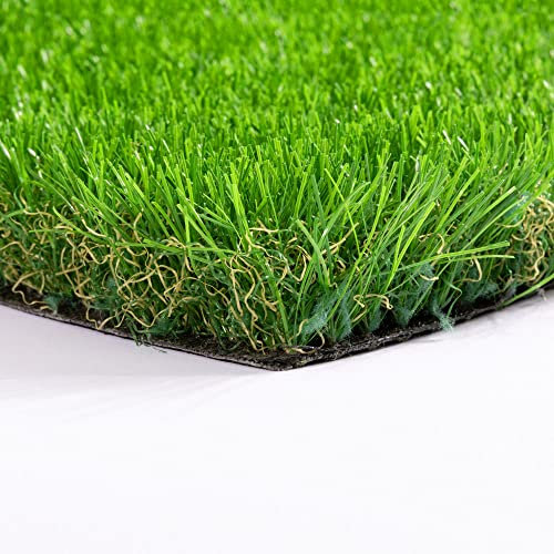 Steffensmeier Kunstrasen Windsor | Sonnenstunden: 20.000 | 32 mm | Outdoor | Meterware | wasserfest | Grün, Größe: 400x750 cm