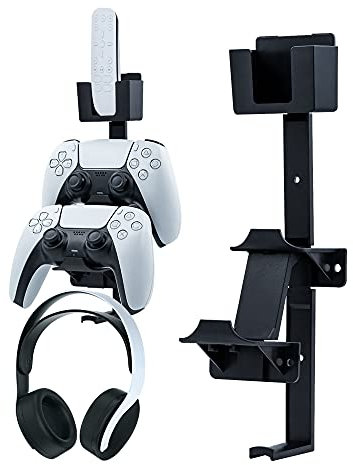 Mcbazel Supporto da Parete in Metallo PS5 Controller Cuffie e Controller Universali con Doppio Supporto a Parete per PS5 / PS4 / Xbox One/NS Switch/Switch 2