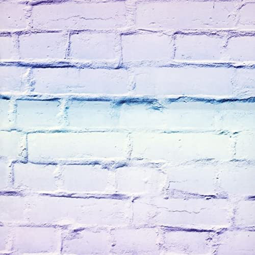 Arthouse Ombre Brick Lilac/Mint Wallpaper - Fun Brick Design - for Living Spaces & Feature Walls - Kitchen Bedroom Hallway Dining Room Office Study Downstair Toilet 10.05m x 0.53m Roll 909707