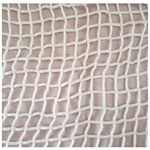 Balcony Safety Netting Stair Railing Protective Net Durable Wall Partition Retro Decorative Ceiling Grid Treehouse Swing Rope Net Trailer Net Frame Net (Color : 8cm, Size : 2X4m)