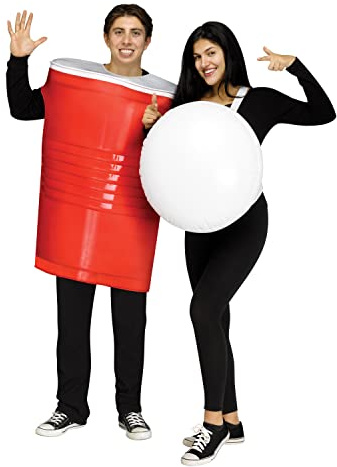 Fun World Disfraz de pareja de Beer Pong para adultos, talla única