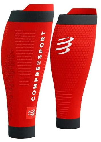 COMPRESSPORT R2 3.0 Compression Clothing, Adults Unisex, Red/Black (Multicoloured), 38-42 cm