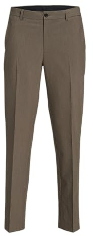 JACK&JONES JPRBUSHWICK Harry Trouser Slim FIT, Pantalones de Traje Hombre, Greige/Checks:Slim FIT,