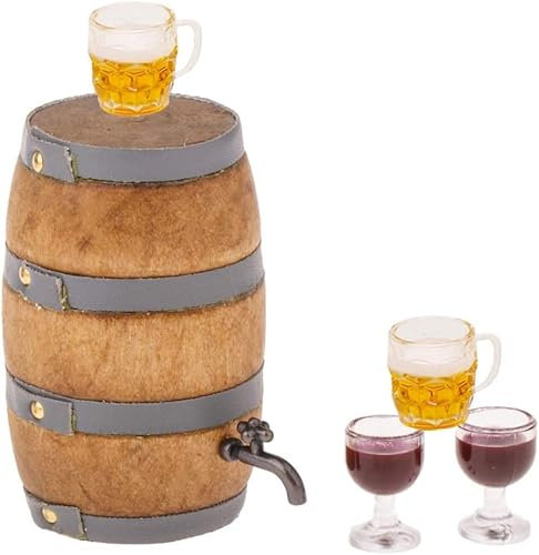 Accesorios Casa de Muñecas, 6 PCS Miniatura Casa Muñecas Accesorios, Miniaturas para Casa de Muñecas, Accesorios para Casa de Muñecas en Miniatura, Regalos de Cumpleaños para Niños