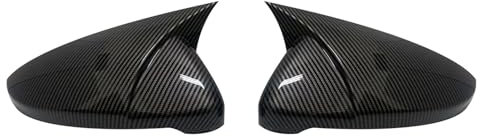 Auto Coperture Specchietti 2 pezzi per per Golf 7 MK7 7.5 GTI GTD GTE R per Touran 2013-2020 Ala laterale Specchietto retrovisore Borsette Copertura Trim Coperchio Specchietto(Carbon Look)