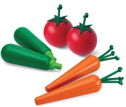 PlanToys Fresh Produce Set B (Carrot, ZUCCHINIS & Tomatoes)