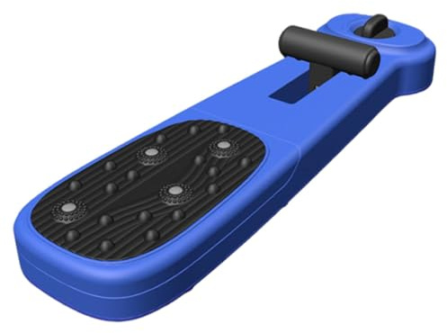 Ejercitador de arco para niños, accesorios de entrenamiento muscular, herramienta de masaje multifuncional y ergonómica, color azul