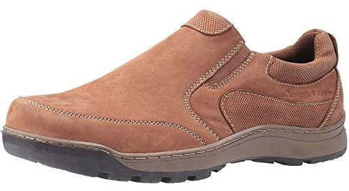 Hush Puppies Men's Jasper Moccasins, Tan Nubuck, 10 UK