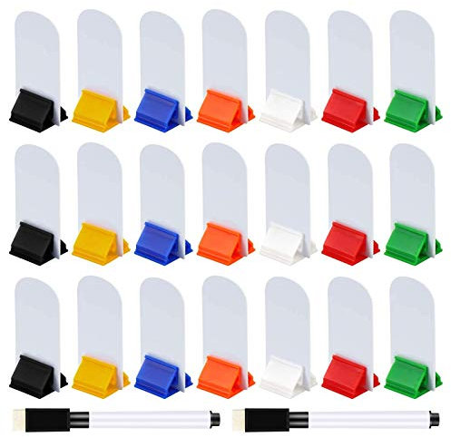 Meetory 45 DIY Leere Spielkarten und 35 Kartenständer Kunststoff Kartenhalter mit 2 Schwarzen Markers Stiften für Büro,Schule,Party Supplies,Lernmaterialien für Erwachsene, Männer, Frauen