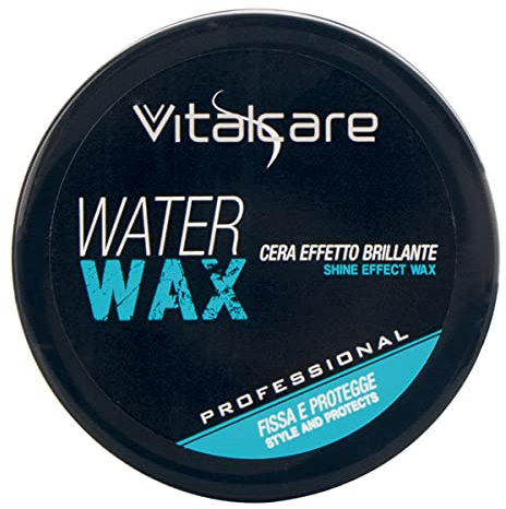 Vitalcare | Water Wax - Cera con Effetto Brillante, Cera per Capelli Uomo Professionale, per Capelli più Scolpiti e Definiti, 100 ml