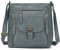 KL928 Tasche Damen Umhängetasche kleine Handtaschen Schultertasche Damentasche Damenhandtasche mittelgroß handtasche Lederhandtaschen Geldbörse PU Leder für frauen oder Mädchen (B peacock blue)