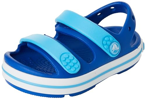 Crocs Crocband Cruiser Sandal T, Sandali Unisex - Bambini e Ragazzi, Blue Bolt Venetian Blue, 23/24 EU
