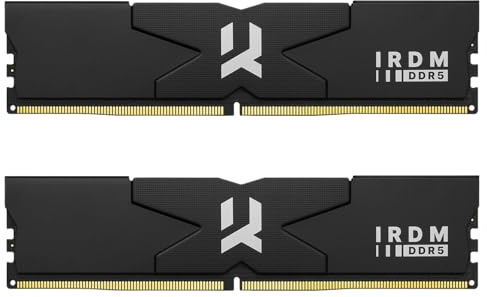 Goodram – DDR5 minnesmodul IRDM 2 x 16 GB KIT 6 000 MHz CL30 SR DIMM svart V silver – intern – DRAM – för PC – stationär dator – laptop – gamer – grafisk bearbetning – minnesexpansion
