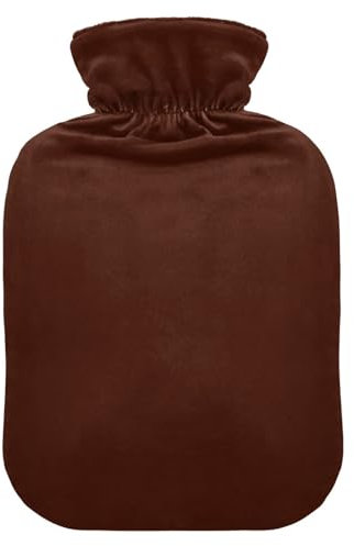 Heißwasser-Samt transparent 2L Wiederverwendbare Schulter Eisbeutel für Bett, Kinder Männer & Frauen Black Bean