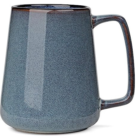 Ximoryn Grandes tasses à café en céramique bleue de 700 ml avec de grandes poignées – Tasse à thé extra Jumbo pour bureau et maison, cadeau et cadeau