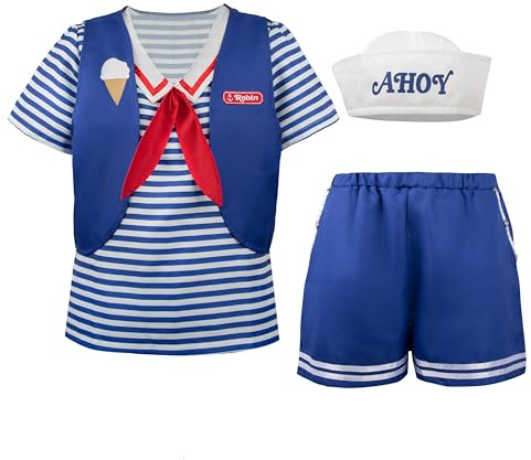Cinereplicas Stranger Things - Costume Scoops Ahoy - Robin - M/L - Licence officielle