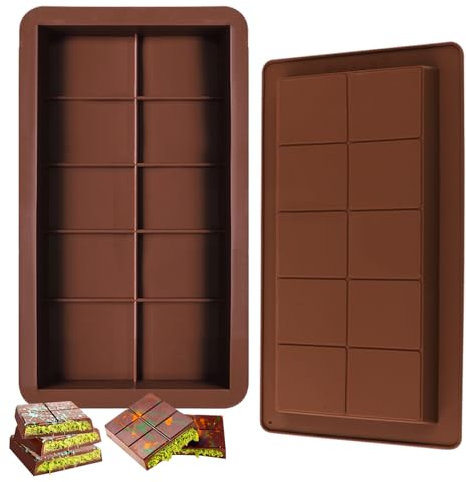 Stampi per Cioccolatini, 2 pezzi Cioccolatini Stampo Silicone profondo ,Stampi Per Barrette Di Cioccolato Ripiene, Stampo Per Tablet Di Cioccolato,Applicabile a Stampi Realizzare Dolci Cioccolato