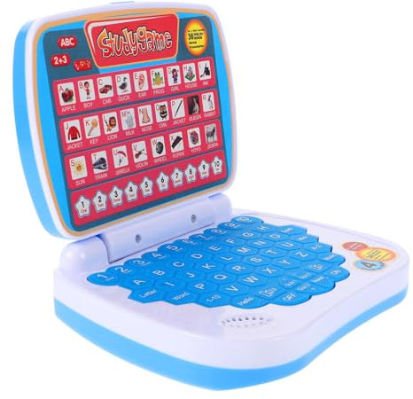 FELTECHELECTR Kid Laptop Interactive Learning Toy Computer Early Education Puzzle Games for Toddlers Kids