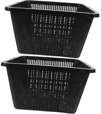 Sosoport 2pezzi Vasi Rete Idroponici in Plastica Leggera e Portatile Per Coltivazione Ortaggi e Piante Acquatiche Cestelli Microforati Per Giardino Idroponico Interno Ed Esterno