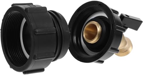 BESPORTBLE IBC Behälteradapter Wasserbehälterschlauchadapter Tonnenfässer Wasserhahn Schlauchdüse Belüfter Die Tragetasche IBC Behälterarmaturen IBC Behälterhahn IBC Wassertankadapter