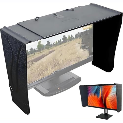Datorskärmshuva, 27-tums Ddisplay Monitor Huva Solskydd, Bordsdator Privacy Cover, Anti-stray Light, Anti-peeping Visir, Lämplig for monitor Ytterram Bredd 41-66 Cm