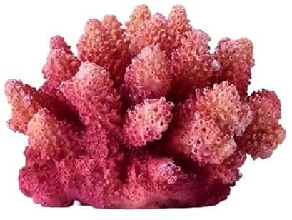 YXINAER Havsakvarium Simulering, Korallsten, Aquascape, Falsk Korall Vattumannen Dekoration(9,4 * 8,3 * 6,2 cm)