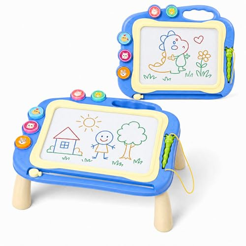 Arrytoy Magnetic Drawing Board, Toddler Toys for 1-2 Year Old Boy Girl, Magnetic Drawing Board Doodle Pad Gift for Toddlers 1-3, Preschool Learning Educational Travel Toys for 12-18 Months Baby