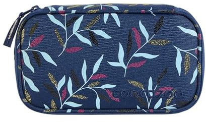 Coocazoo Mäppchen „Boho Glam”, blau, Federmäppchen, großes Hauptfach, Reißverschlussfach mit Klarsichtfach im Deckel, Fach für Geodreieck, Stiftehalter, ab der 3. Klasse