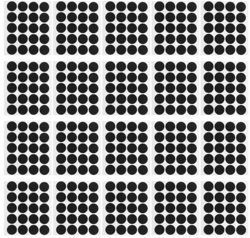 Toddmomy 100pièces Pastilles Adhésives Double Face Autocollantes Noires Fixation Forte pour Tapis Coussins et Décor Mural Protection Anti-rayures sans Outils Réutilisables et Durables