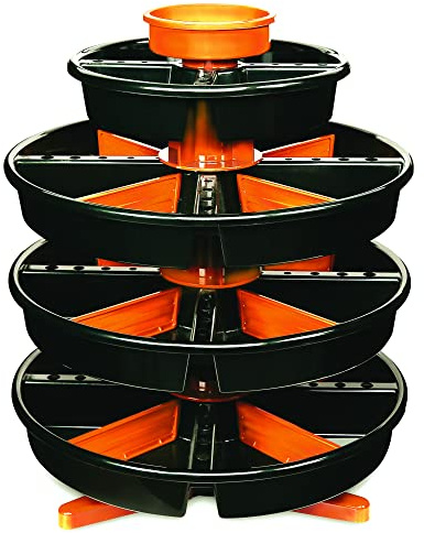Beta - 2080/VG ABS vakuum hållare med 4 svängbara brickor och 12 avdelare, maximal lagringskapacitet i en kompakt och hållbar struktur, 02800100
