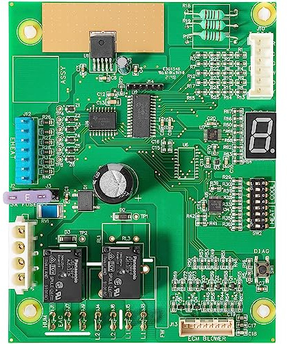1006801R Control Board 1006800/1 For Nordyne Intertherm Revolv Miller E7 & B6 Series Electric Furnace Air Handler Printed Circuit Board w/Electric Heat, Fixed-Speed High-Efficiency, Single Stage