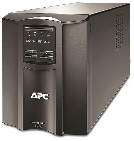 APC 1500VA Smart UPS with SmartConnect and Network Card, SMT1500CNC, Sinewave UPS Battery Backup, 120V, Line Interactive Uninterruptible Power Supply