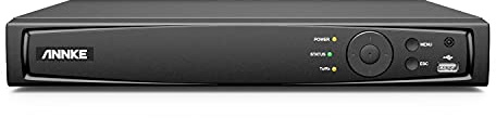ANNKE 8CH 12MP/4K+ PoE NVR sistema de vigilancia grabador para cámara PoE al aire libre, soporta 8X 12MP/4K/8MP/5MP/3K HD IP Cámaras, hasta 8 TB disco duro para grabación 24/7 (HDD no incluido)