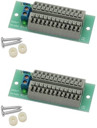 Onpira® Stromverteiler Verteiler W 2x12 mit Schnellanschlussklemmen mit Montagematerial 2St.