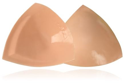 oufali Double-Sided Sticky Bra for Large Bust Invisible Lift Inserts for D+ Cup Reusable Adhesive Bras Pads Washable & Sweat-Proof, Beige, Large (E/F/G Cup)