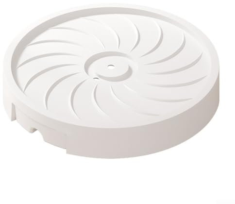 Sottobicchiere per vasi da fiori con ruote invisibili per un movimento senza cuciture delle piante da interno (bianco, 30