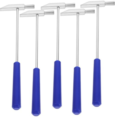 NAMOARLY Mini Martello da Campeggio Multifunzione 5 Pezzi, Piccolo Martello Leggero Impugnatura Antiscivolo, Strumento Pratico per Fissare Tende e Teloni Outdoor, per Escursionismo e