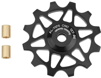 VGOL Galet de Dérailleur Vélo Noir 12T Poulie Céramique Compatible avec Shimano Compatible avec SRAM