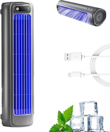 Coldeez Cooling Ace,Enfriador de aire,3 Modos,Silencioso,Recargable USB-C,Ideal para Hogar,Sin Aspas,Oficina,Camping o Autocaravana