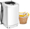 GOPLUS Mini Machine à Laver à Godet Unique, Puissance de 240W, Lave-linge avec Panneau de Commande Multifonction, Capacité de 3,5KG, avec Pompe de Drainage, Idéal pour Appartements Résidentiels