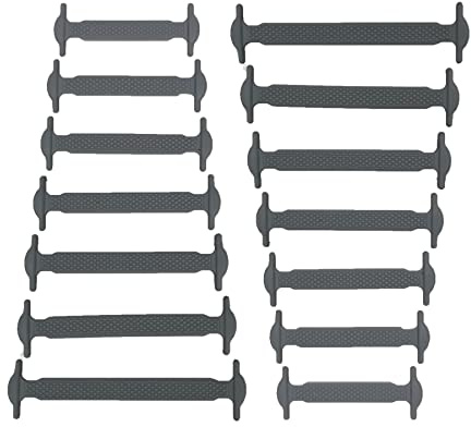 CCSOFTIME No Tie Trainers Shoelaces for Adult and Kids,Elastic Flat Laces for Converse Air Force Sneakers Boots,Waterproof Silicone Tieless Shoes Laces,Slip-on Any Shoes,Multi Colors