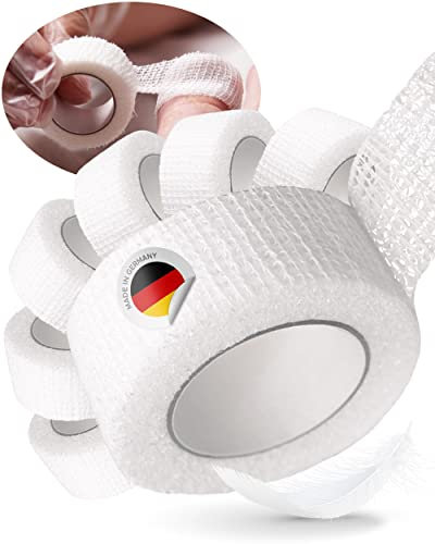 8x Zehenbinde 2.5cm selbsthaftende Binde, große Zehen verbinden, fixieren, elastisch, kohäsiv, Rinki Zeh Schnellve