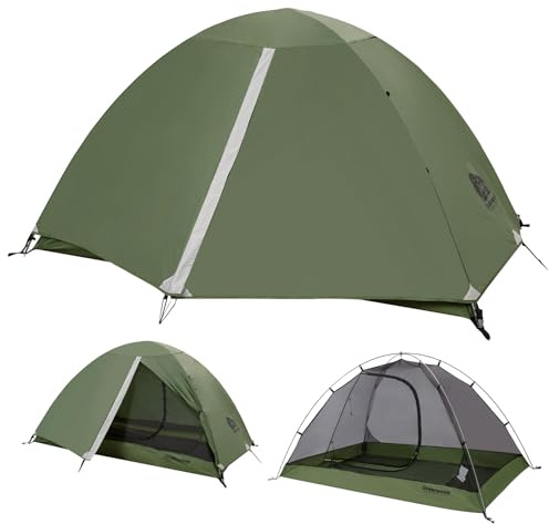 Underwood Aggregator Tienda de campaña para Senderismo para 3 Hombres - una Tienda de campaña Ligera e Impermeable para 3 Hombres para Acampar, una Tienda de campaña Tipo Domo compacta para 3 Personas