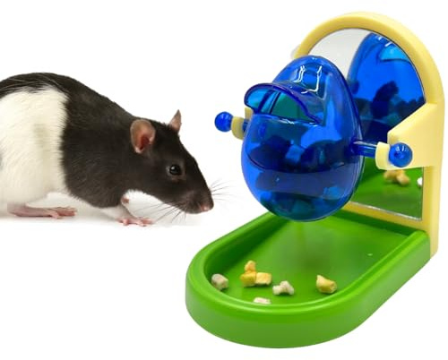 Rat Toys for Pet Rats, Enrichment Toy Cage Cccessories, Bird Foraging Toys Interactive Intelligence Growth Puzzle Games, Treat Dispensing Slow Feeder for Rats Cage, Bird Foraging Toy for Parakeet