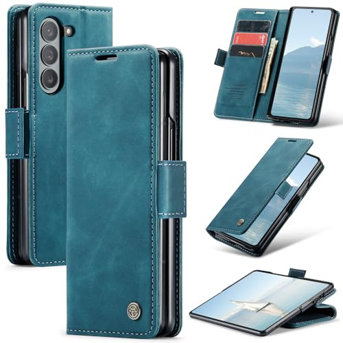 Phernykas Wallet Case for Z Fold 6, Green