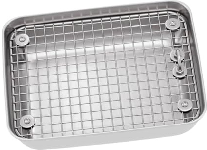 TAIZhiChen Caja de Arena para Chinchillas, Inodoro para Chinchillas con Rejilla, Rectangular, Accesorios, Caja de Inodoro Resistente Y, Sin Tornillos de Fijación