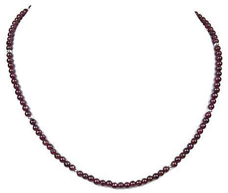 Granat Kette Kugelkette